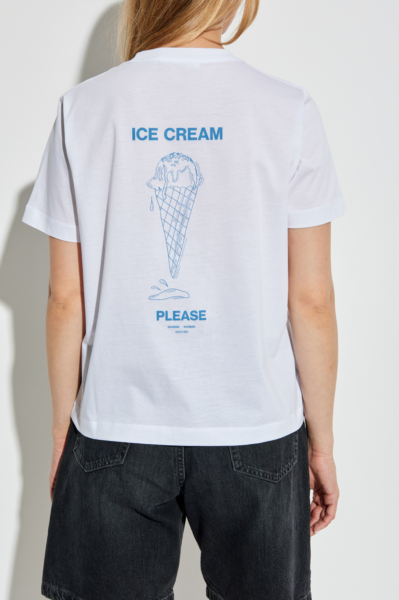 SAMSOE & SAMSOE アイスクリームTシャツ T-shirt Sacamino | M | 5711453353906